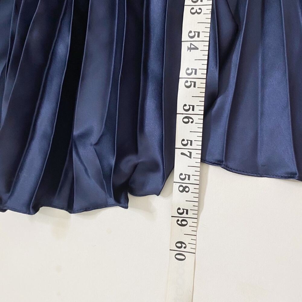 AMUR Navy Ruffled Maxi Dress - Picture 9 of 9